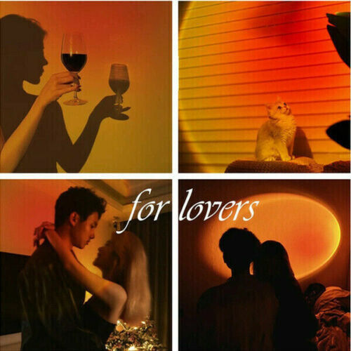 Sunset Projection Lamp 360 Lampada Proiettore Tramonto DECORAZIONE LED USB Luce