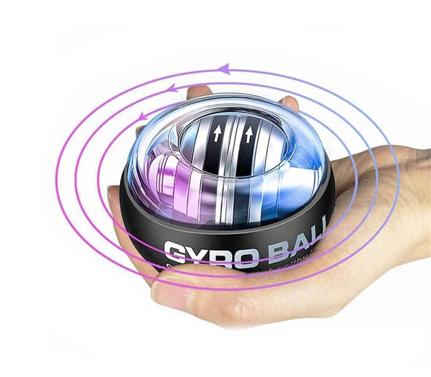 Palla Giroscopica Da Polso Palla Giroscopio a LED Sfera Allenamento Polso Sport