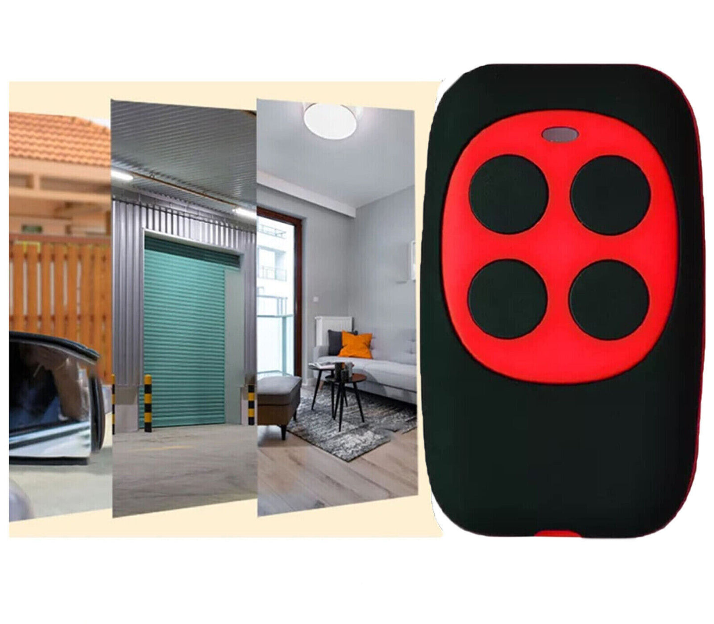 Telecomando Cancello Universale Multifrequenza 4 Canali Garage