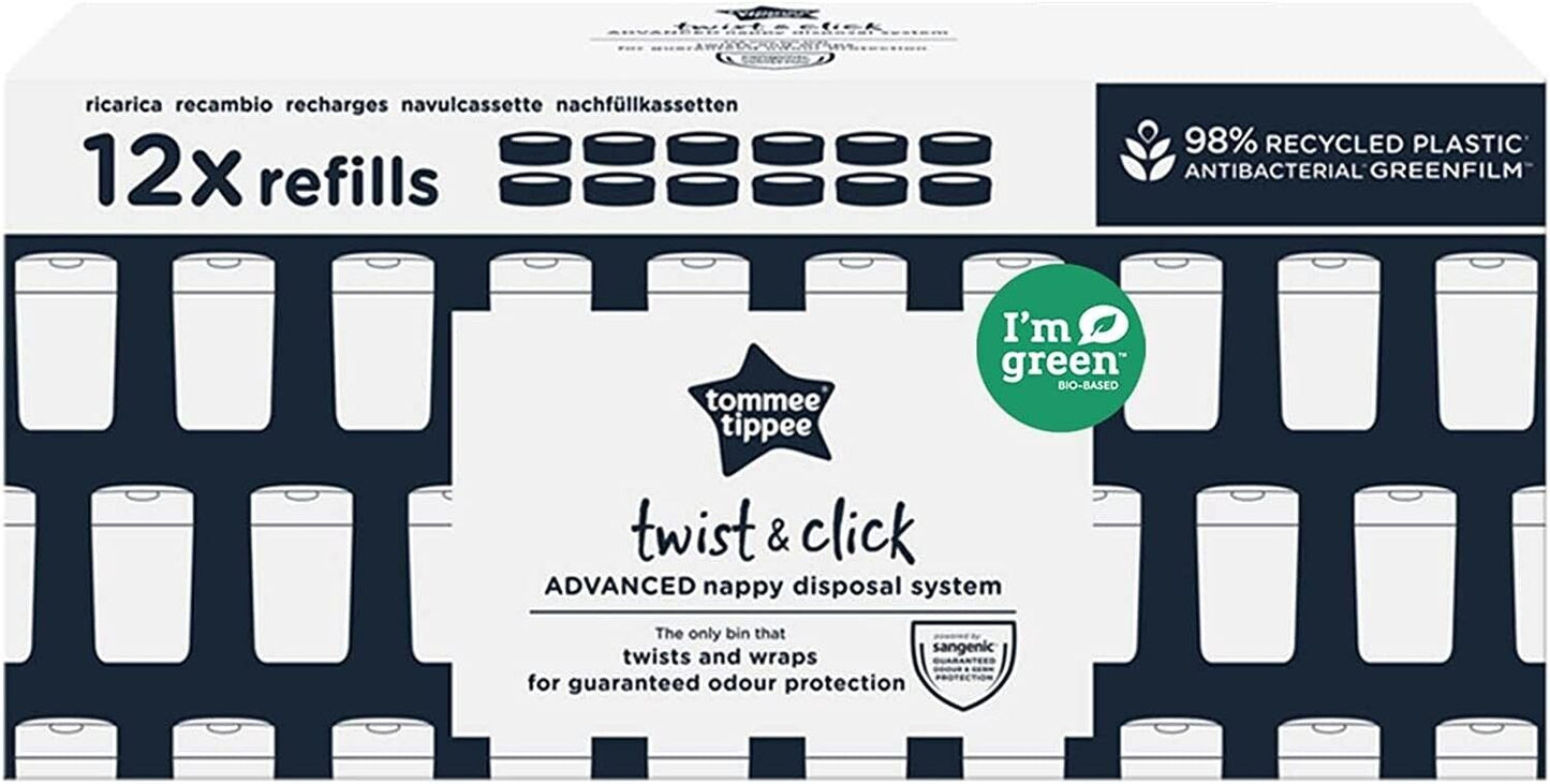 Tommee Tippee Ricariche per Mangiapannolini Twist And Click, 12 pezzi
