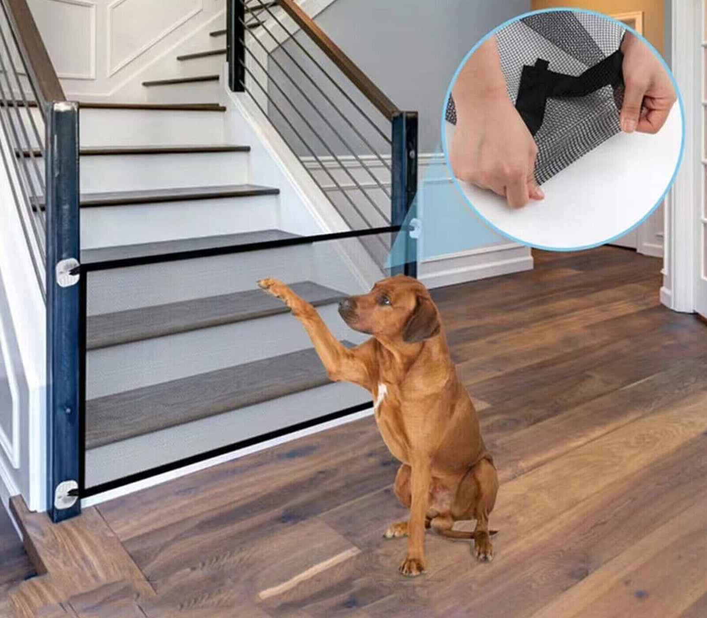 Divisorio Per Cani Animali Domestici Bambini Rete Recinto Interno Casa 110x72