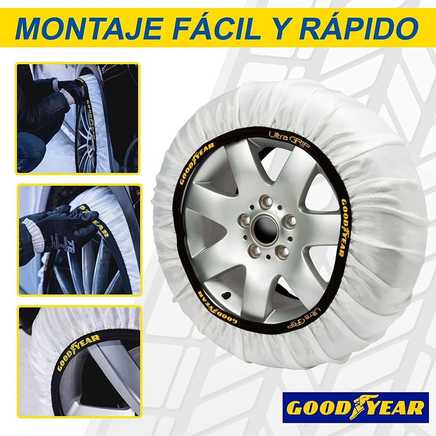 Goodyear GOD8015 Catene da Neve Tessile Ultra Grip, XL, Set di 2 TAGLIA XL
