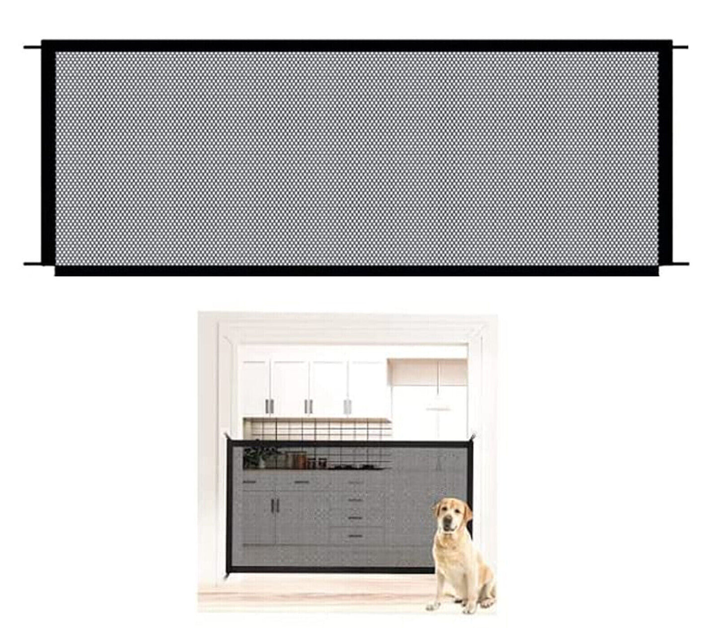 Divisorio Per Cani Animali Domestici Bambini Rete Recinto Interno Casa 110x72