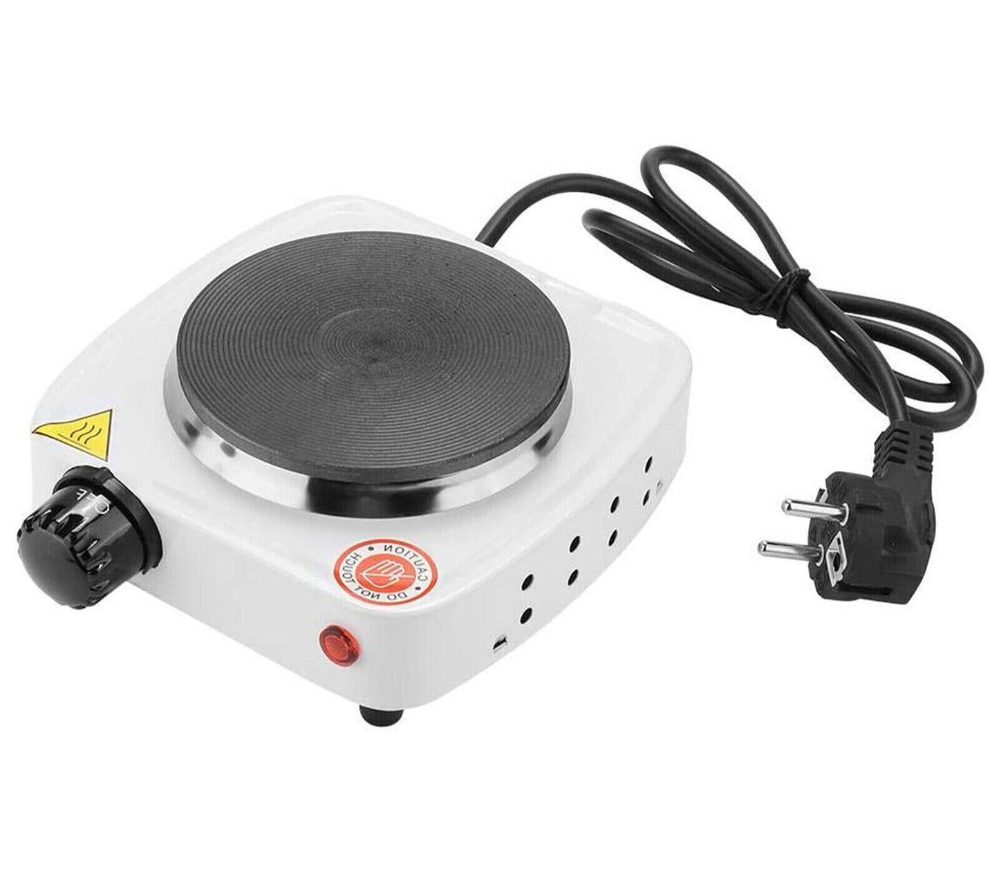 Mini-Elektroherd, Einzelplatte, Gusseisen, 500 W, tragbar, für unterwegs 