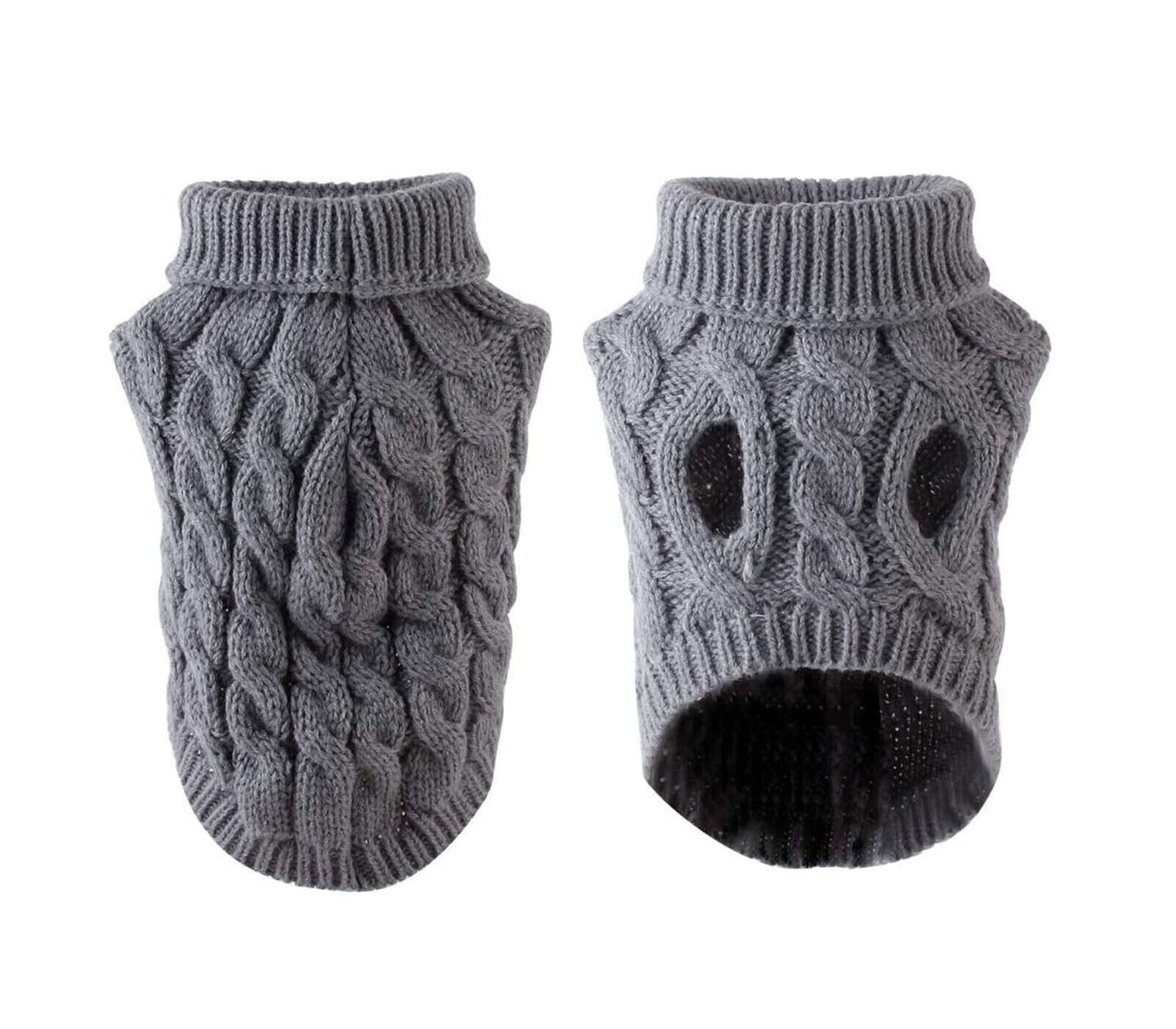 Vestito per Cane Maglione Invernale Caldo Dolcevita Taglia Piccola Cucciolo 3XS