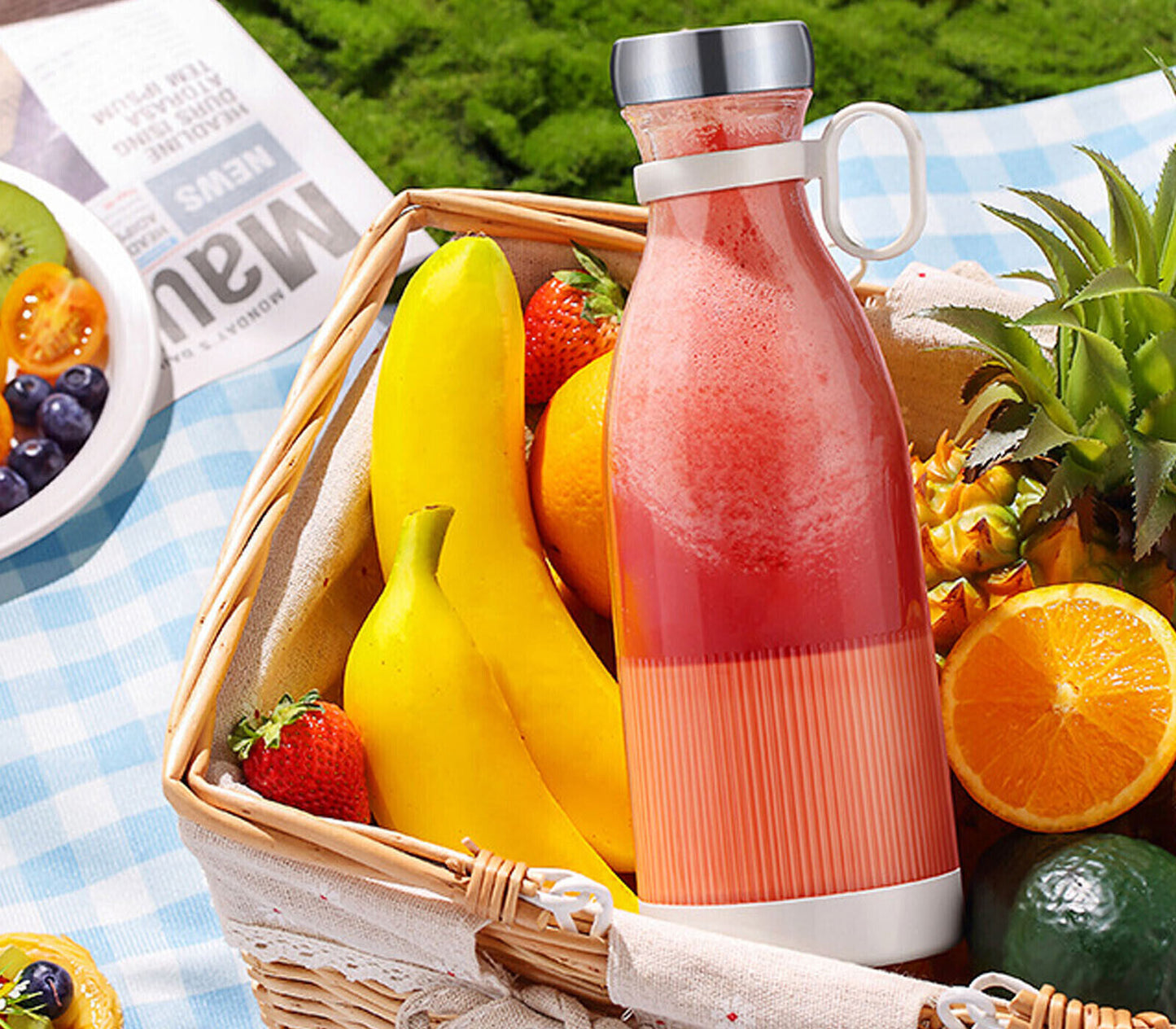 Tragbarer Mini-USB-Mixer, Reise-Fruchtsaft-Smoothie-Mixer, 300 ml 