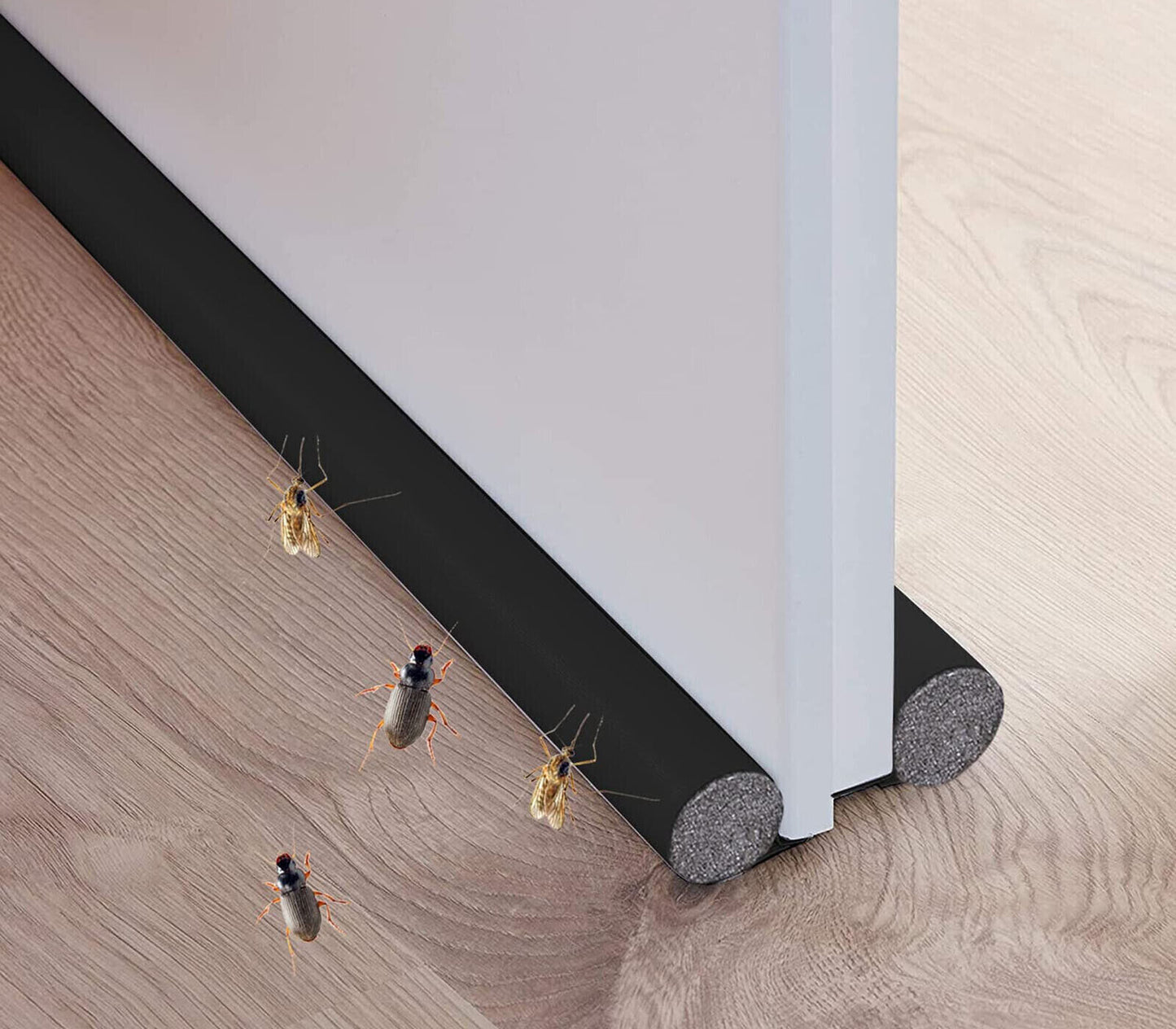 Zugluftstopper, Türschwellendichtung, Schutz vor Zugluft, Insekten und Lärm 