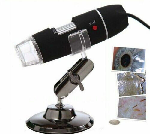 USB-DIGITALMIKROSKOP 50X - 500X PC NOTEBOOK FOTO UND VIDEO 8 LED 2,0 MPX 