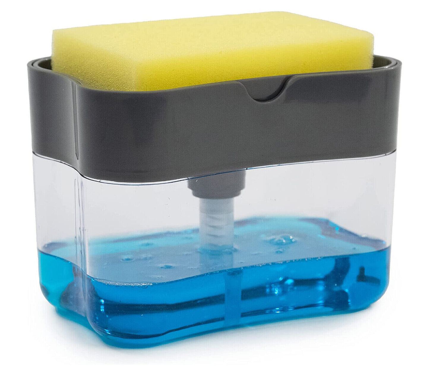 Dispenser Sapone Liquido Manuale Erogatore Spugna Piatti Distributore Detersivo