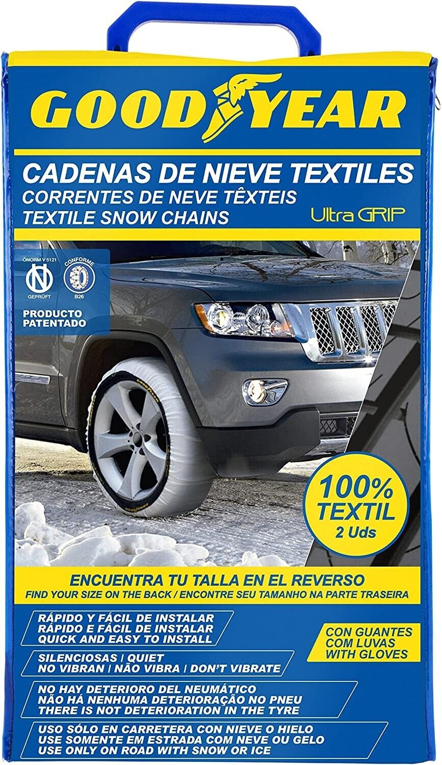 Goodyear GOD8015 Catene da Neve Tessile Ultra Grip, XL, Set di 2 TAGLIA XL