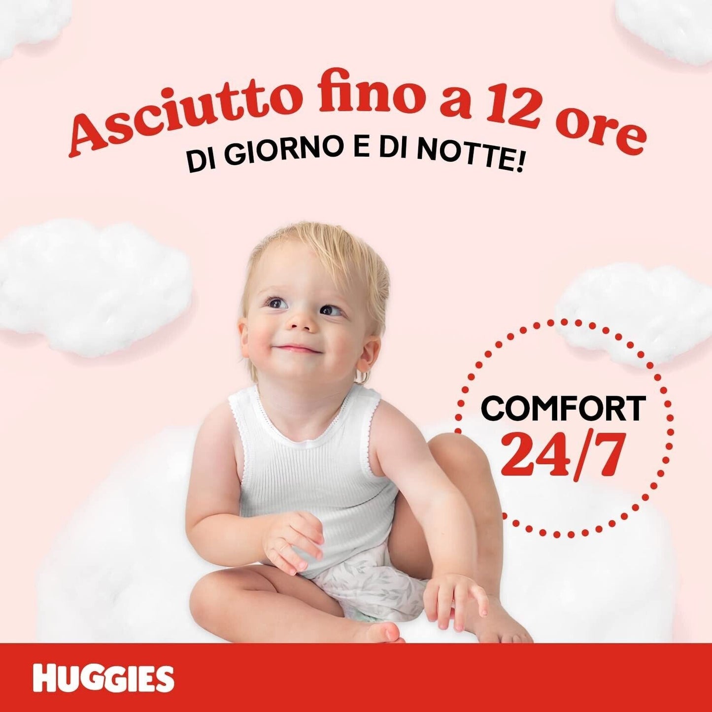 Huggies Pannolini Ultra Comfort, Taglia 4 (7-18 Kg), Confezione da 150 Pannolini