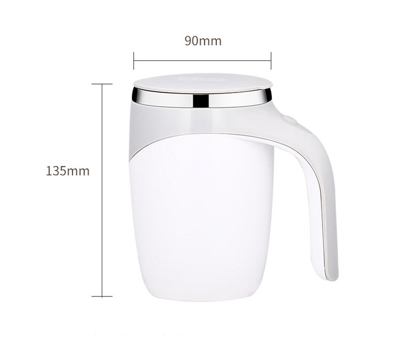 Tazza Automescolante Elettrica Coperchio Mixer Frullatore Caffe Cappuccino Te