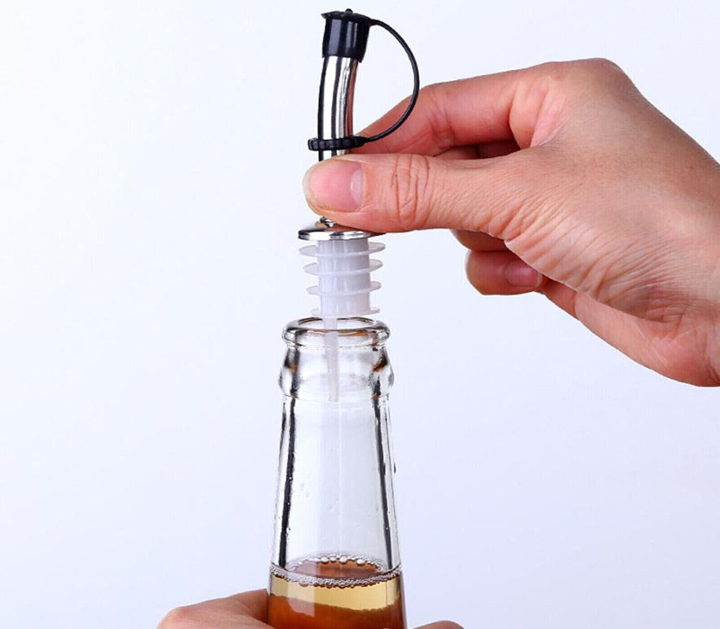 Tappi Dosatori Olio Aceto per Bottiliglie Inox per Cucina Conf 2PZ