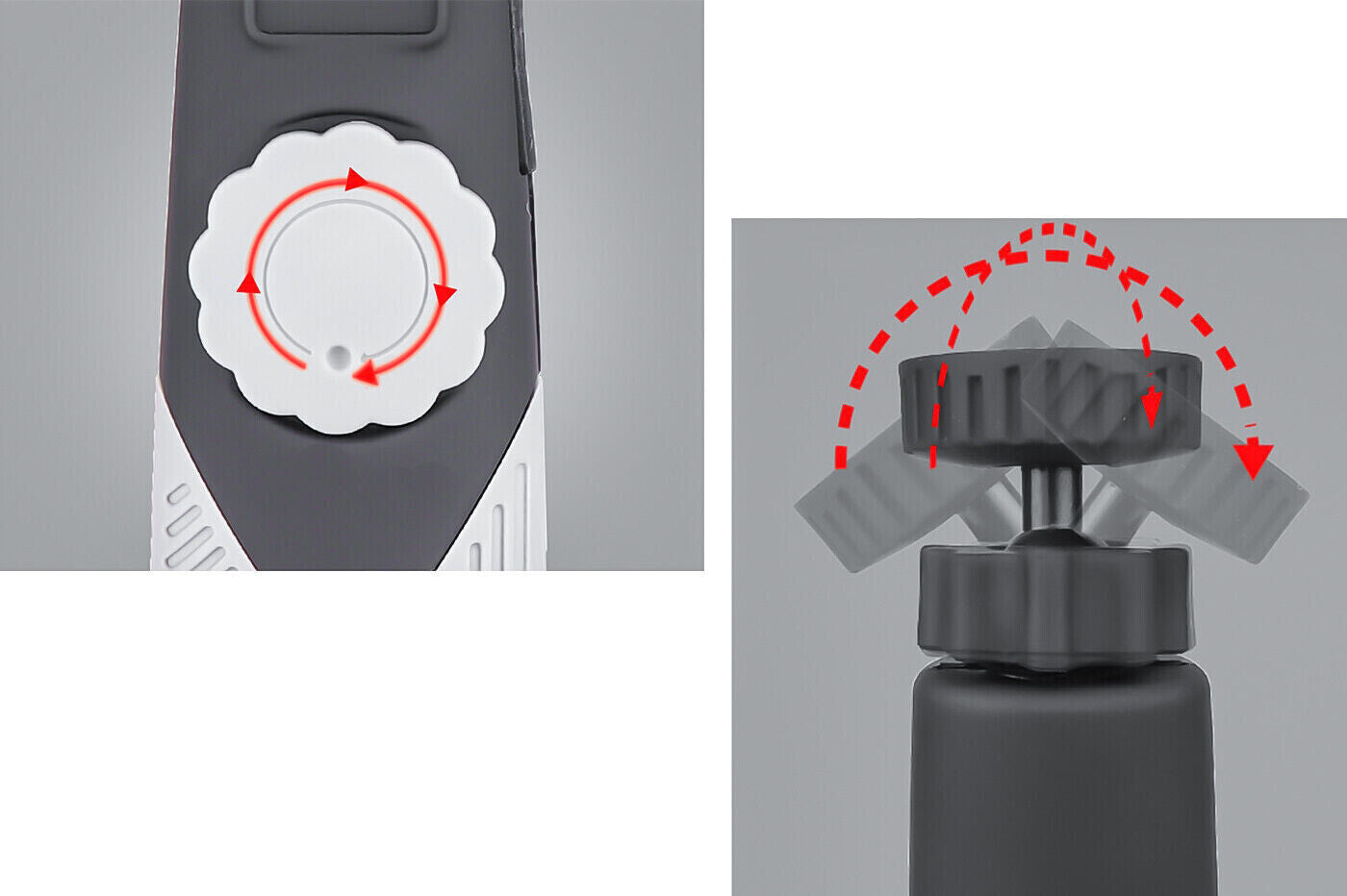 Lampada torcia led cob magnetica lavoro portatile rotante ricaricabile usb