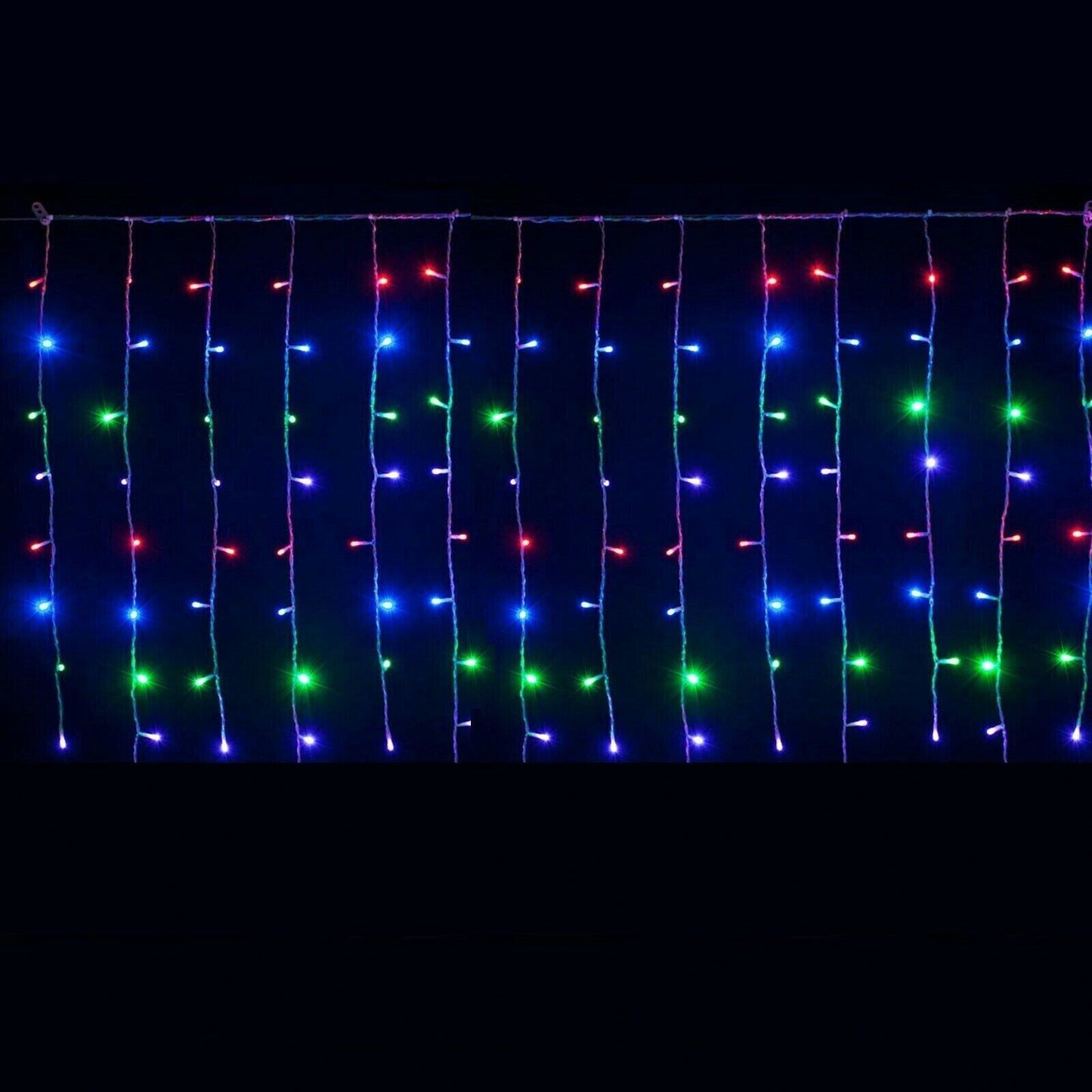 Tenda Luminosa Natalizia NATALE LUCI 3m x 100cm  led PROLUNGABILE PIOGGIA