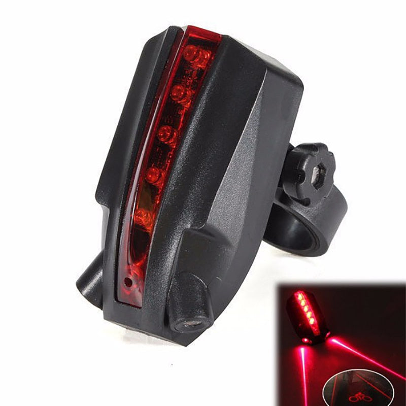 Laser and LED Rear Bike Bicycle Tail Light
