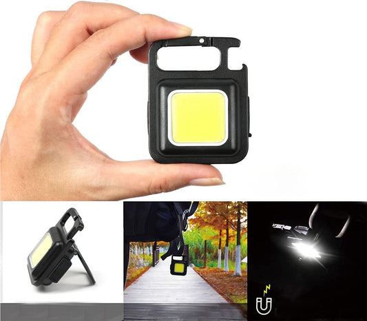 MINI WIEDERAUFLADBARE LED-SCHLÜSSELANHÄNGER-Taschenlampe, 3 Modi